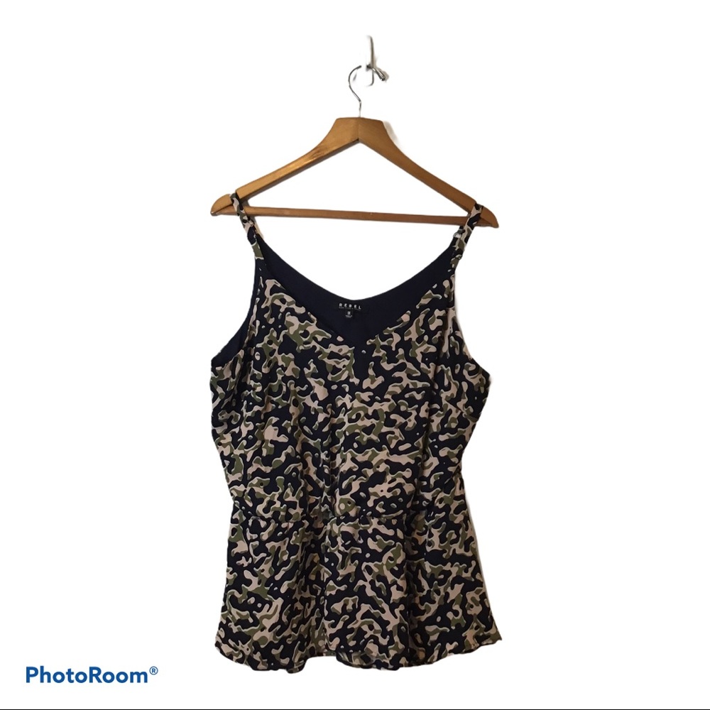REBEL | Camo Print Top - Picture 1 of 5